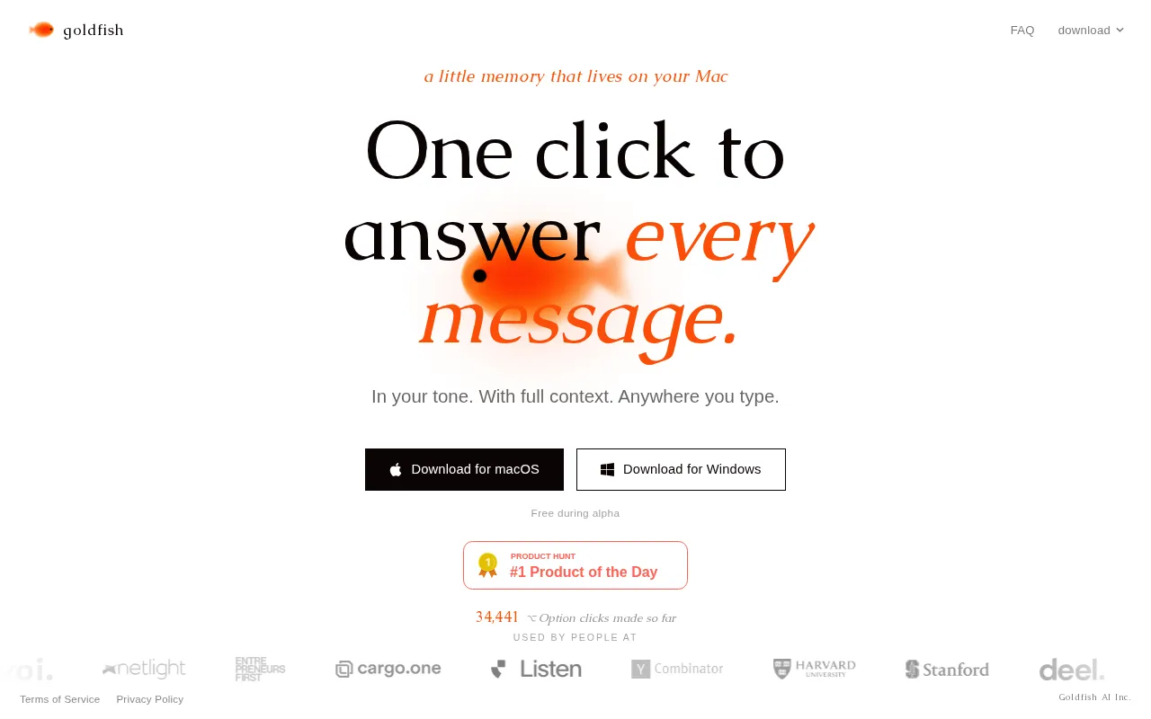 Goldfish — preview screenshot