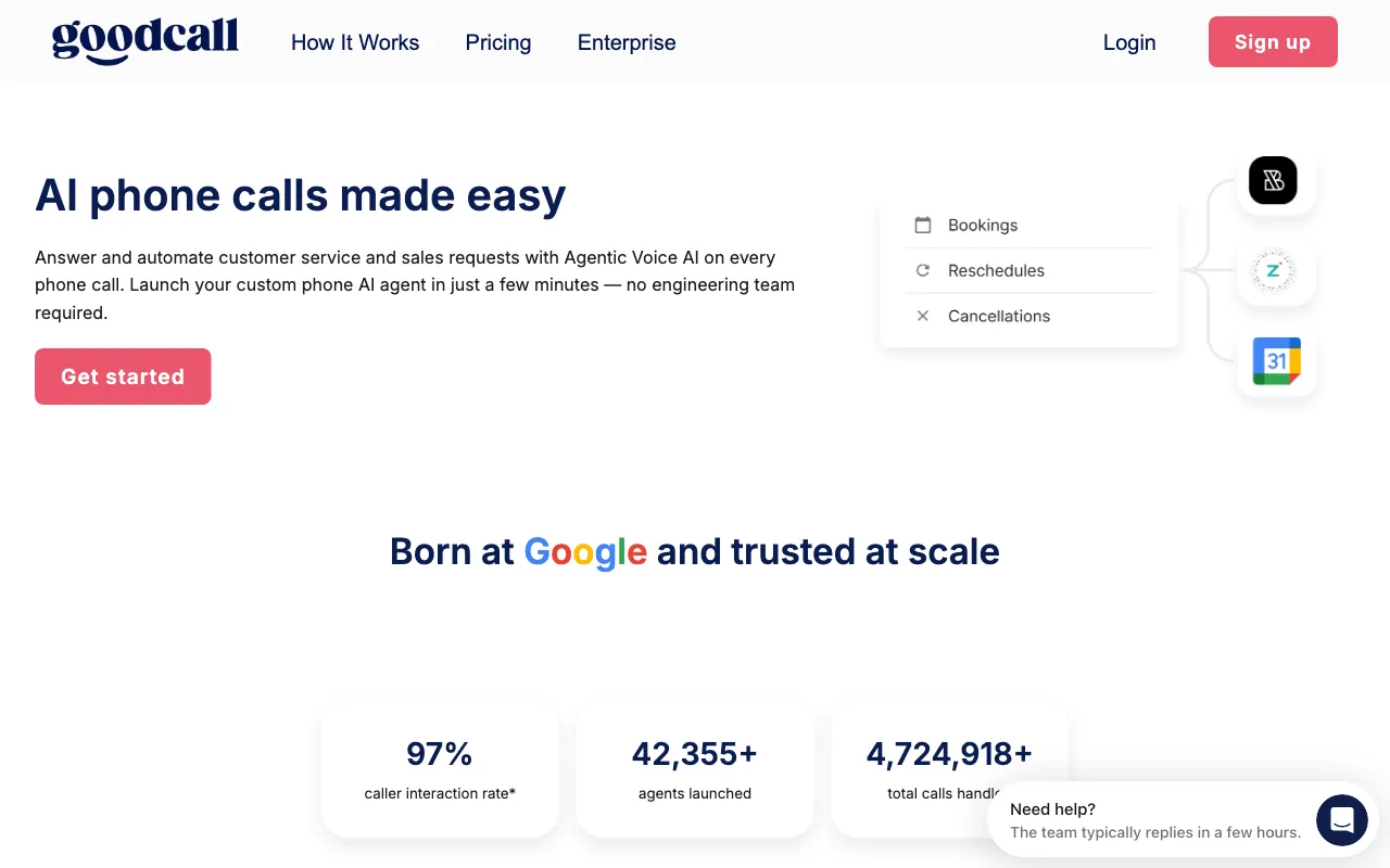 Goodcall — preview screenshot