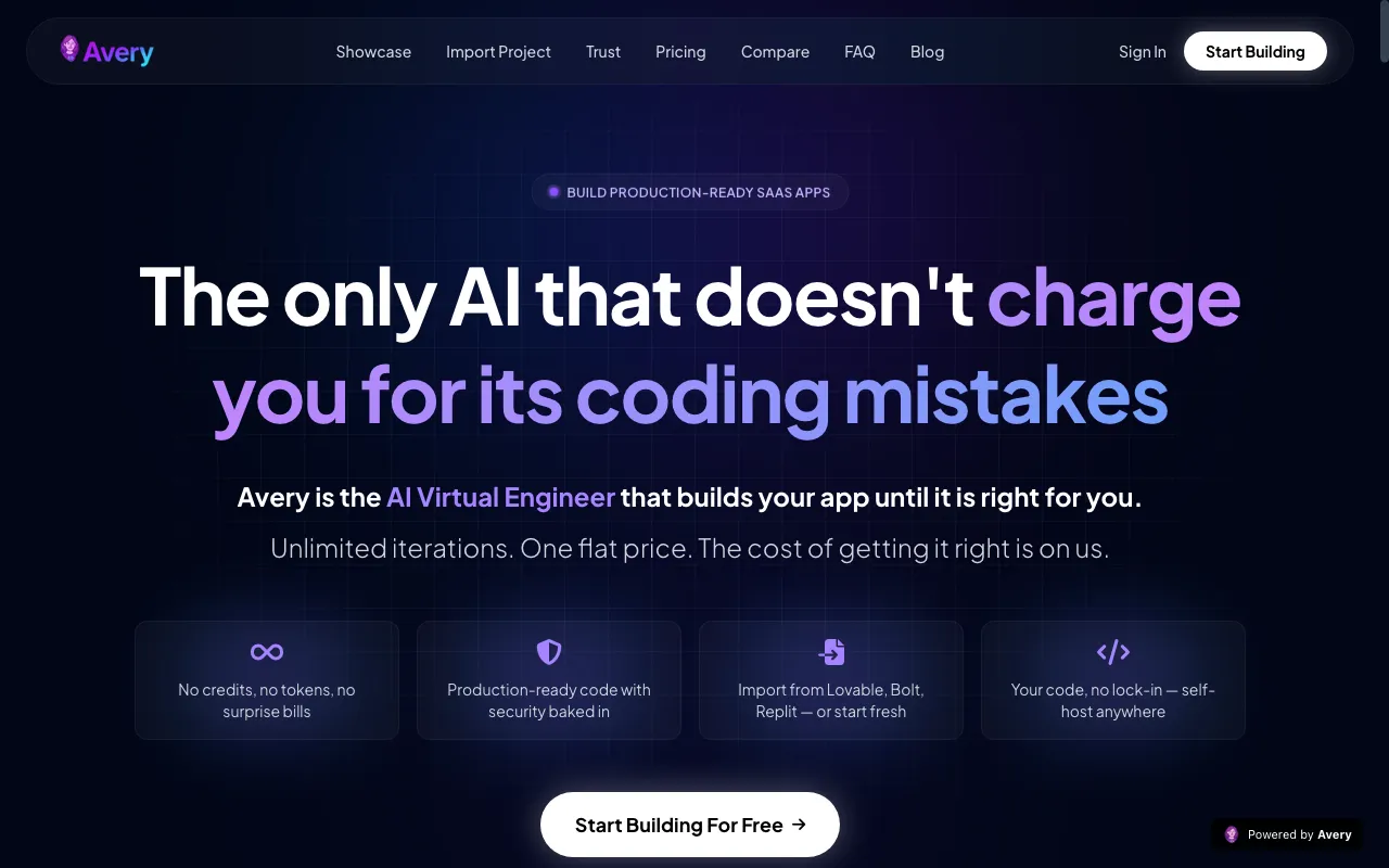 Avery.dev — preview screenshot