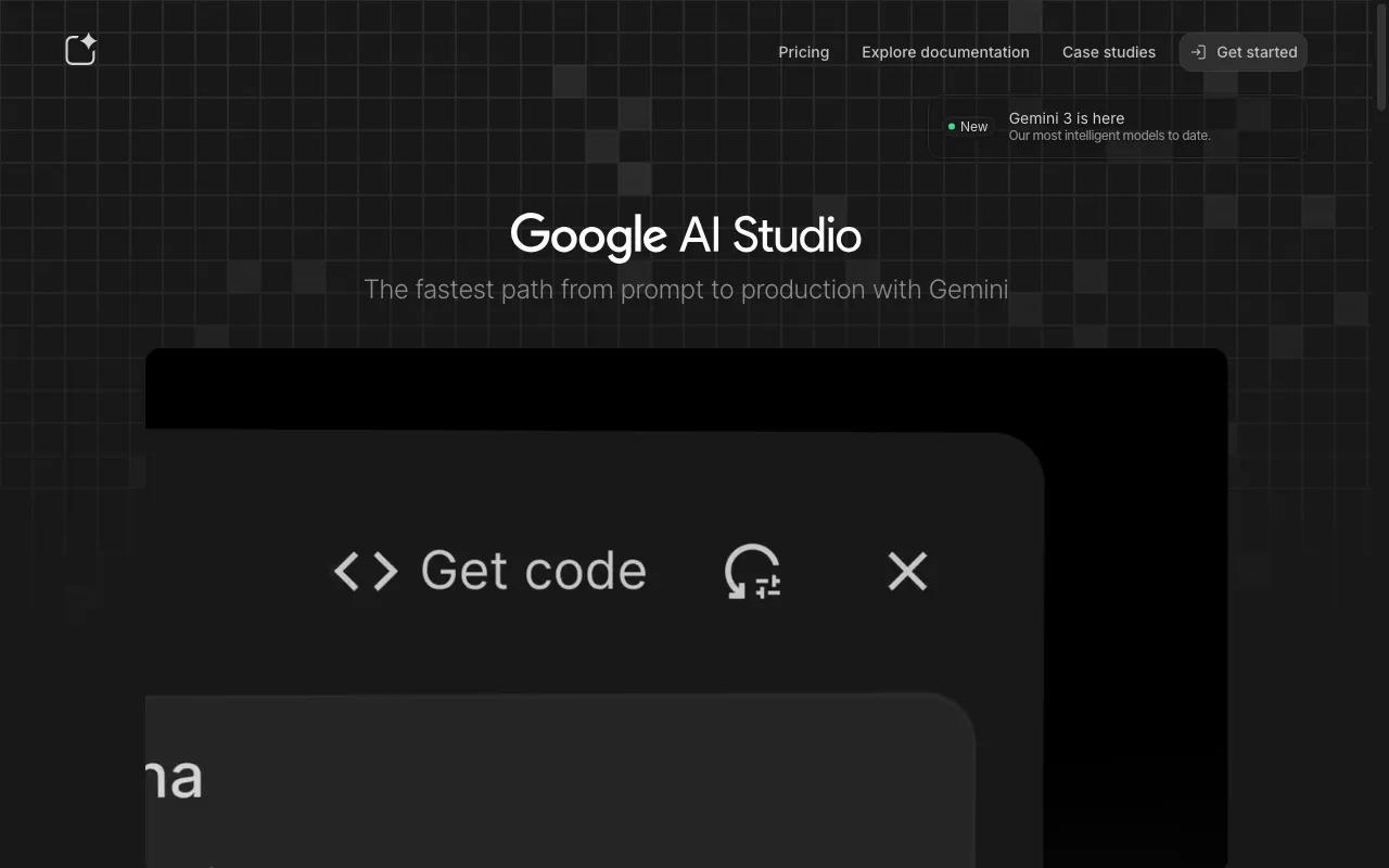 Google AI Studio — preview screenshot