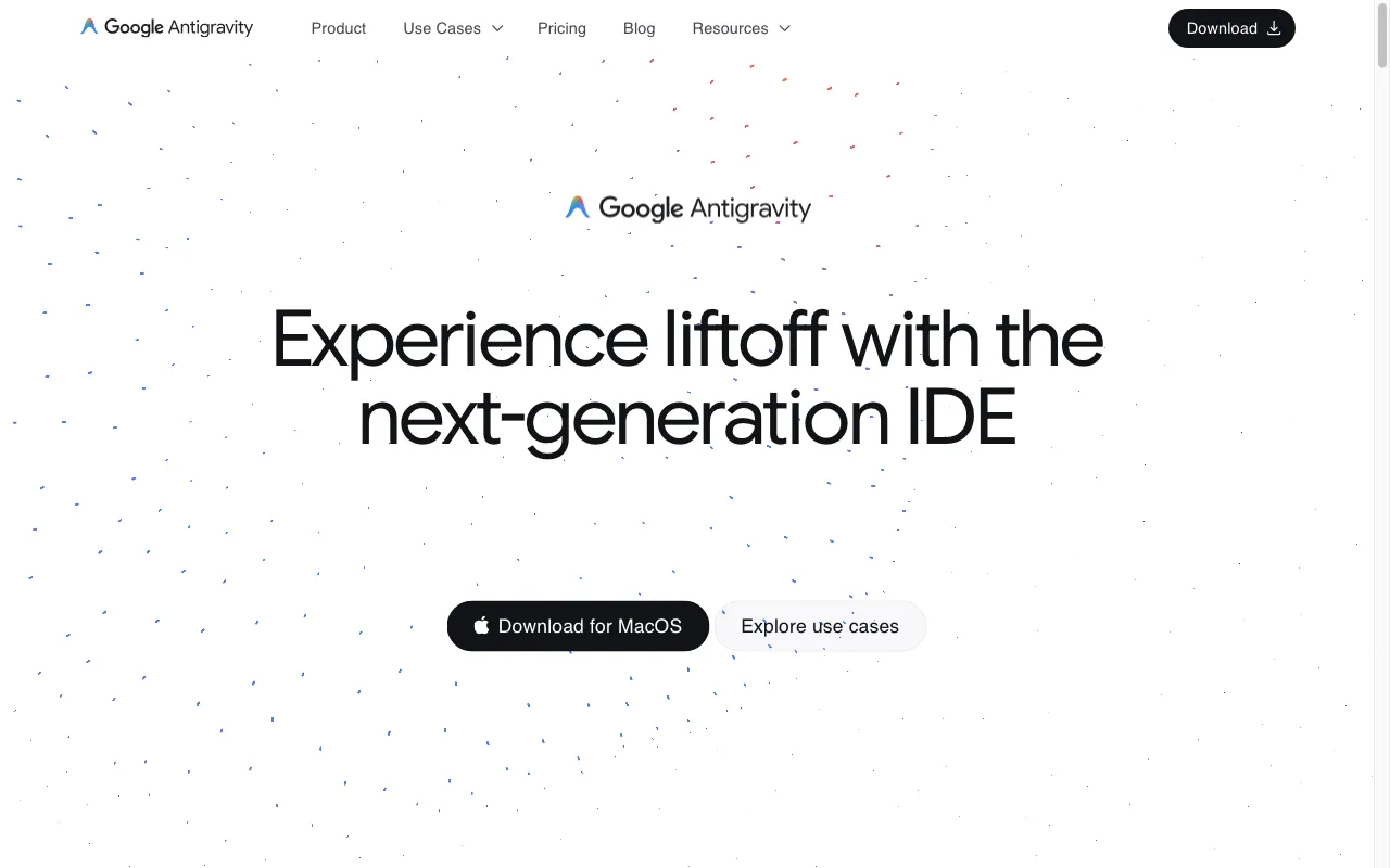 Google Antigravity — preview screenshot