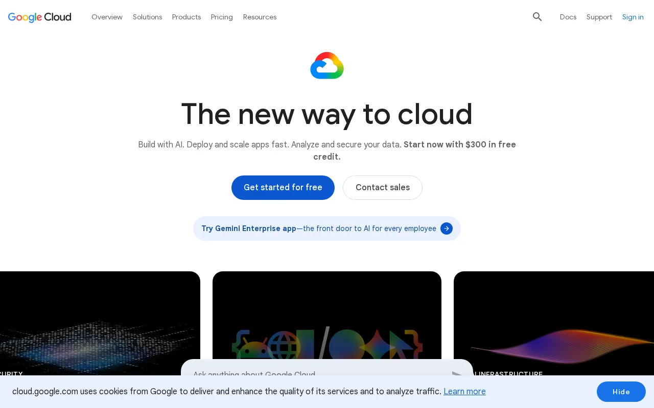 Google Cloud — preview screenshot