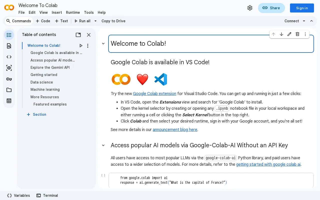 Google Colab — preview screenshot