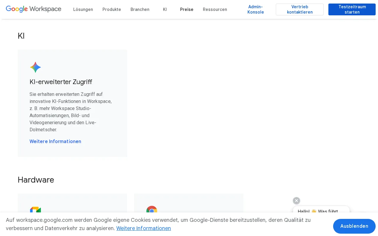 Google Workspace Marketplace — pricing page