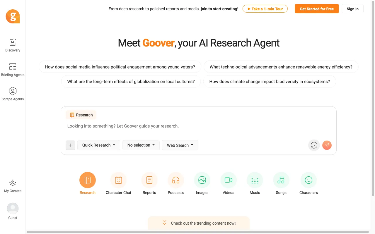 Goover — preview screenshot
