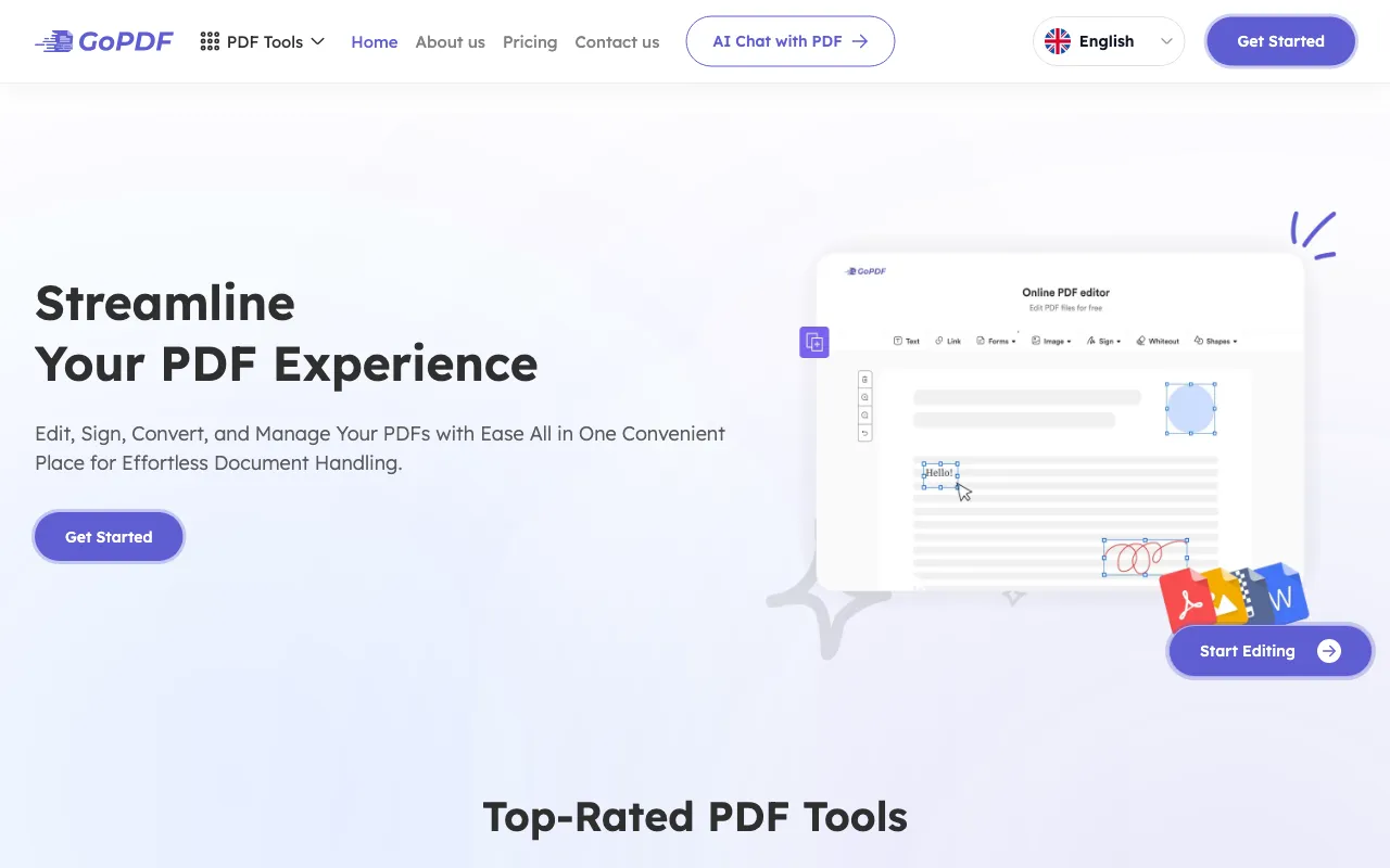 GoPDF — preview screenshot