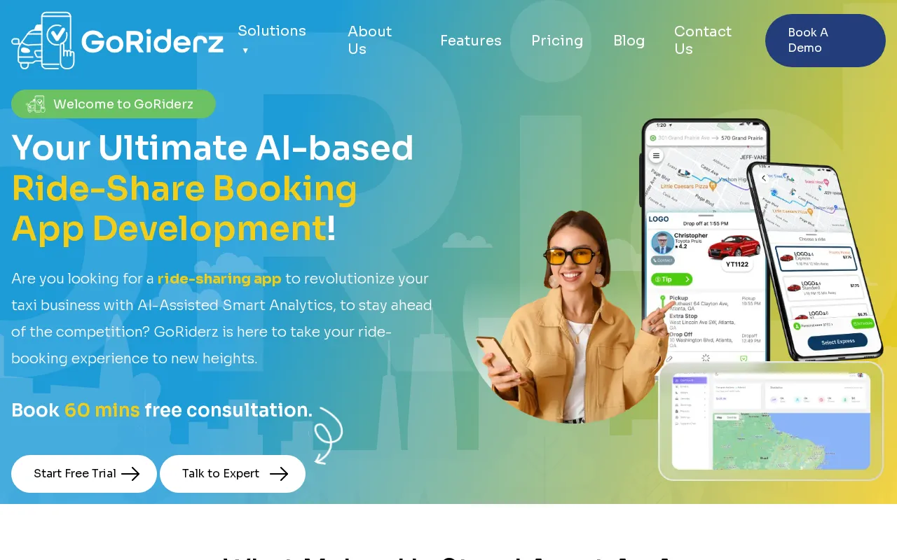 Goriderz SAAS p2p ridesharing & delivery — preview screenshot