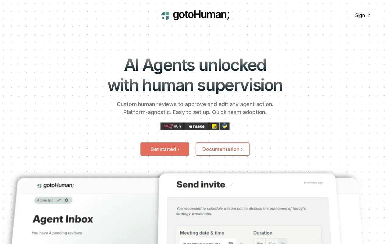 Gotohuman — preview screenshot