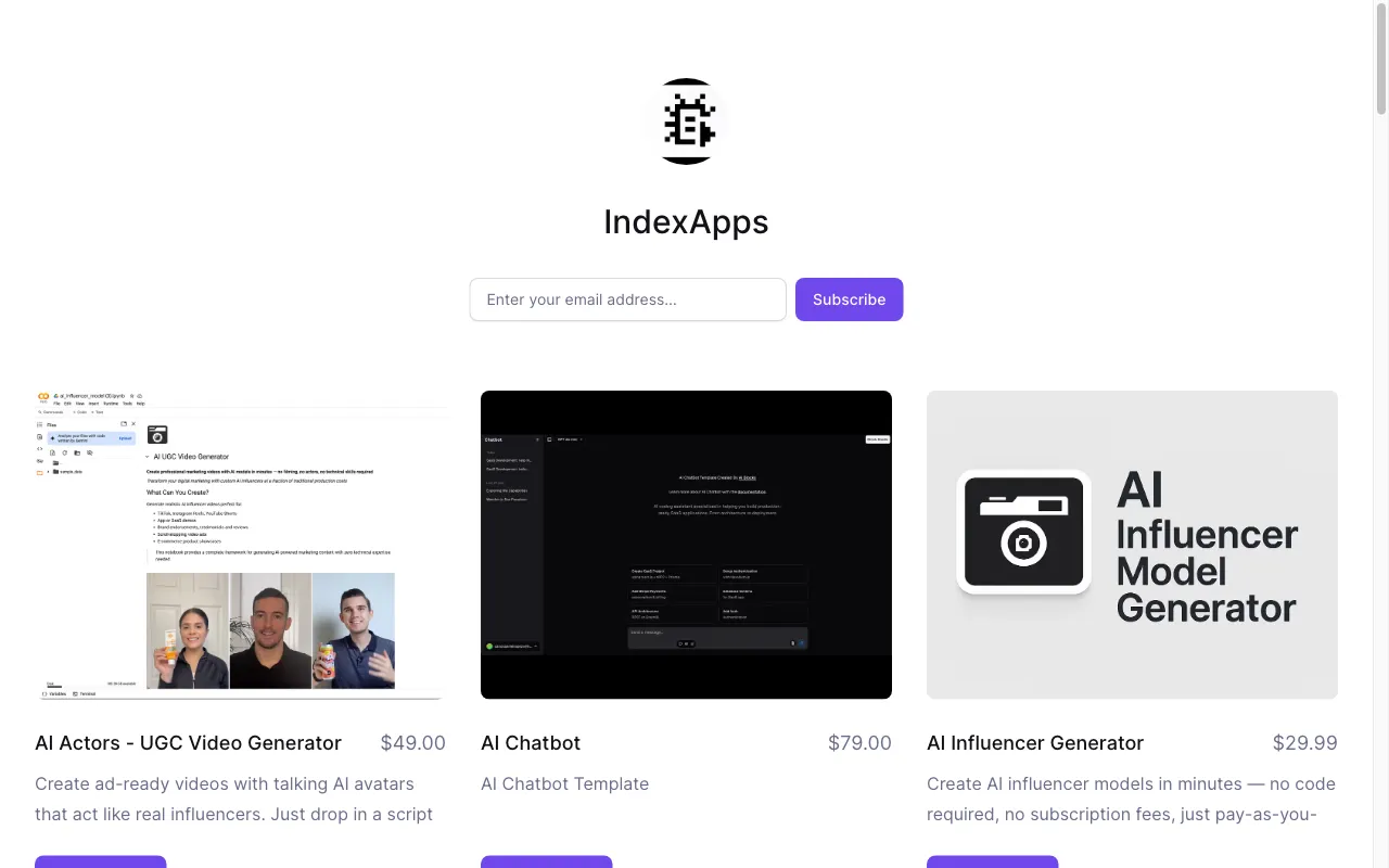 IndexApps — preview screenshot