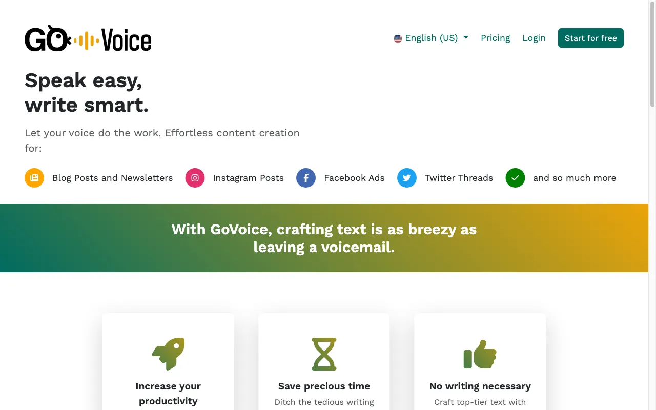 GoVoice — preview screenshot