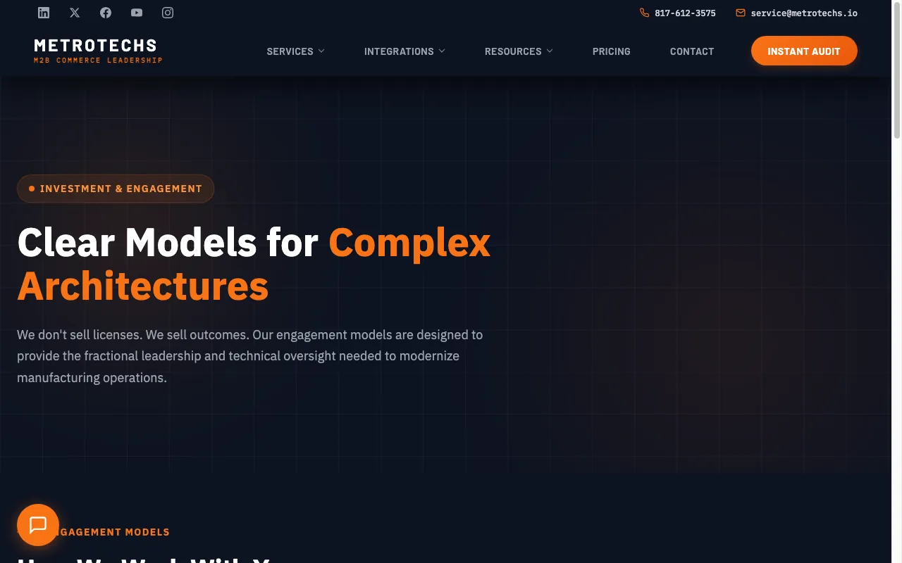 Metrotechs — pricing page