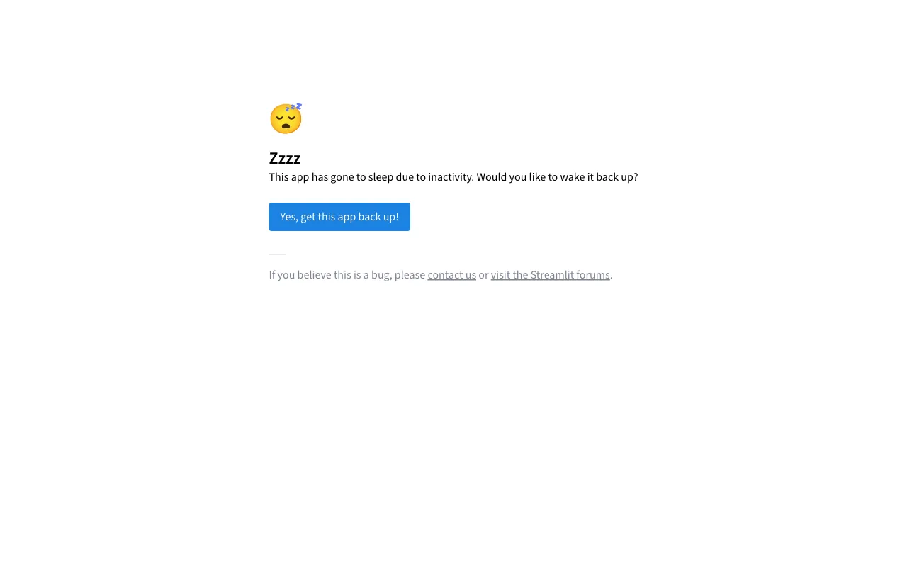 Streamlit — preview screenshot