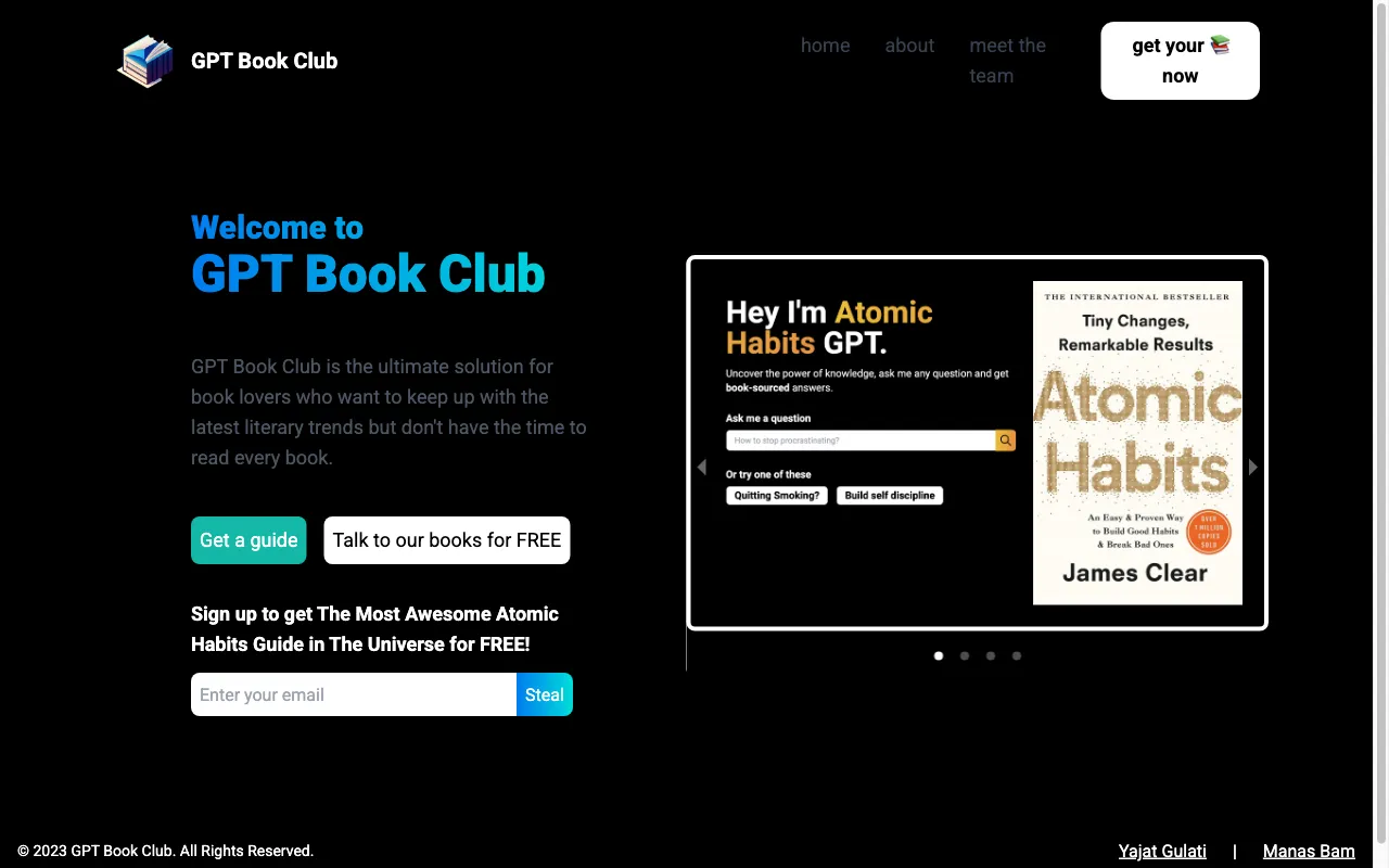 GPT Book Club — preview screenshot