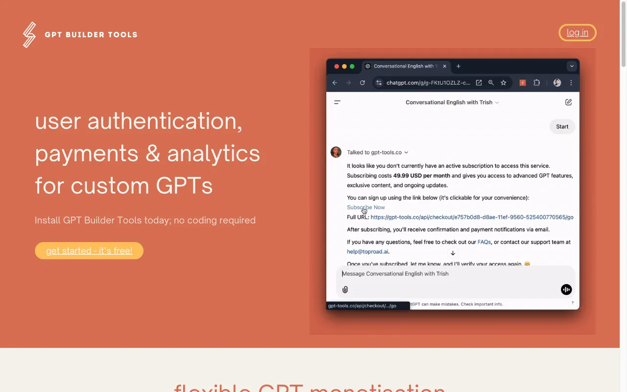 GPT Builder Tools by Top Road — preview screenshot