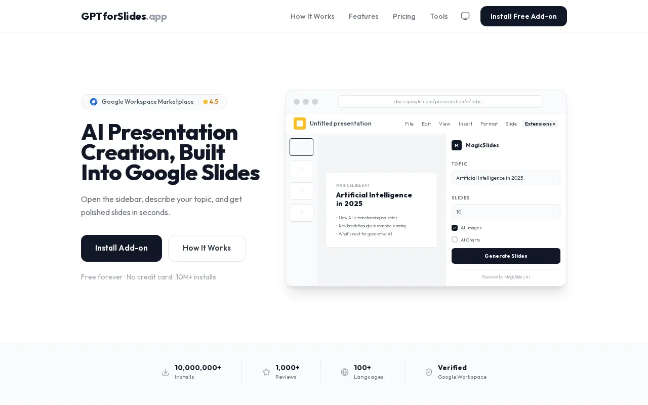 GPT for Slides — preview screenshot