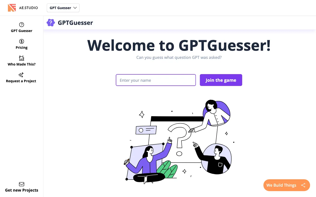 GPTGuesser — preview screenshot
