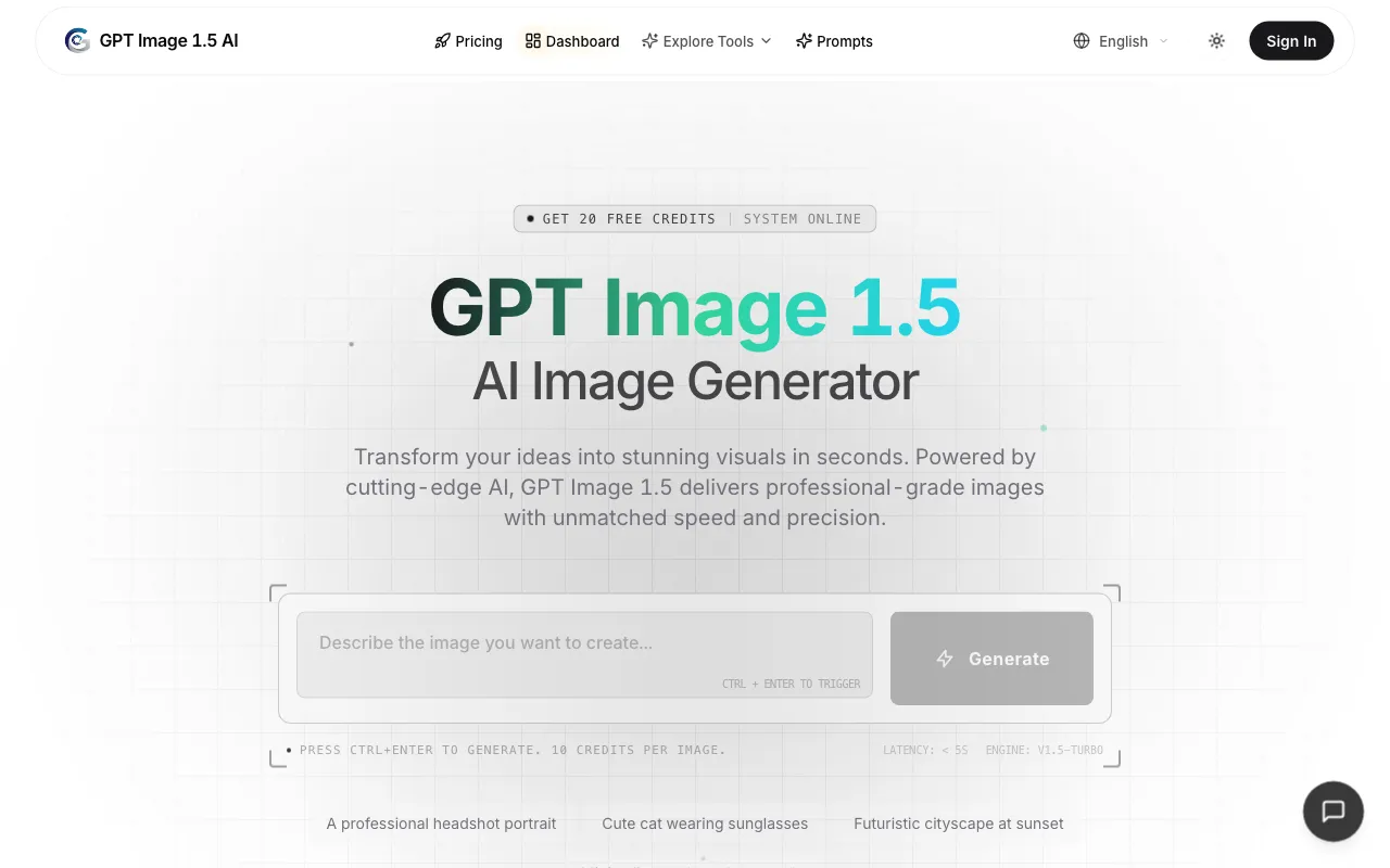 GPT Image 1.5 AI — preview screenshot