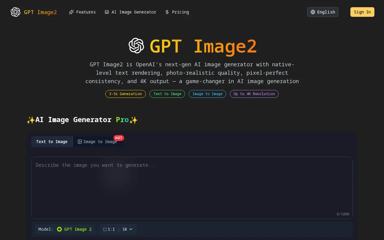 GPT Image 2 — preview screenshot