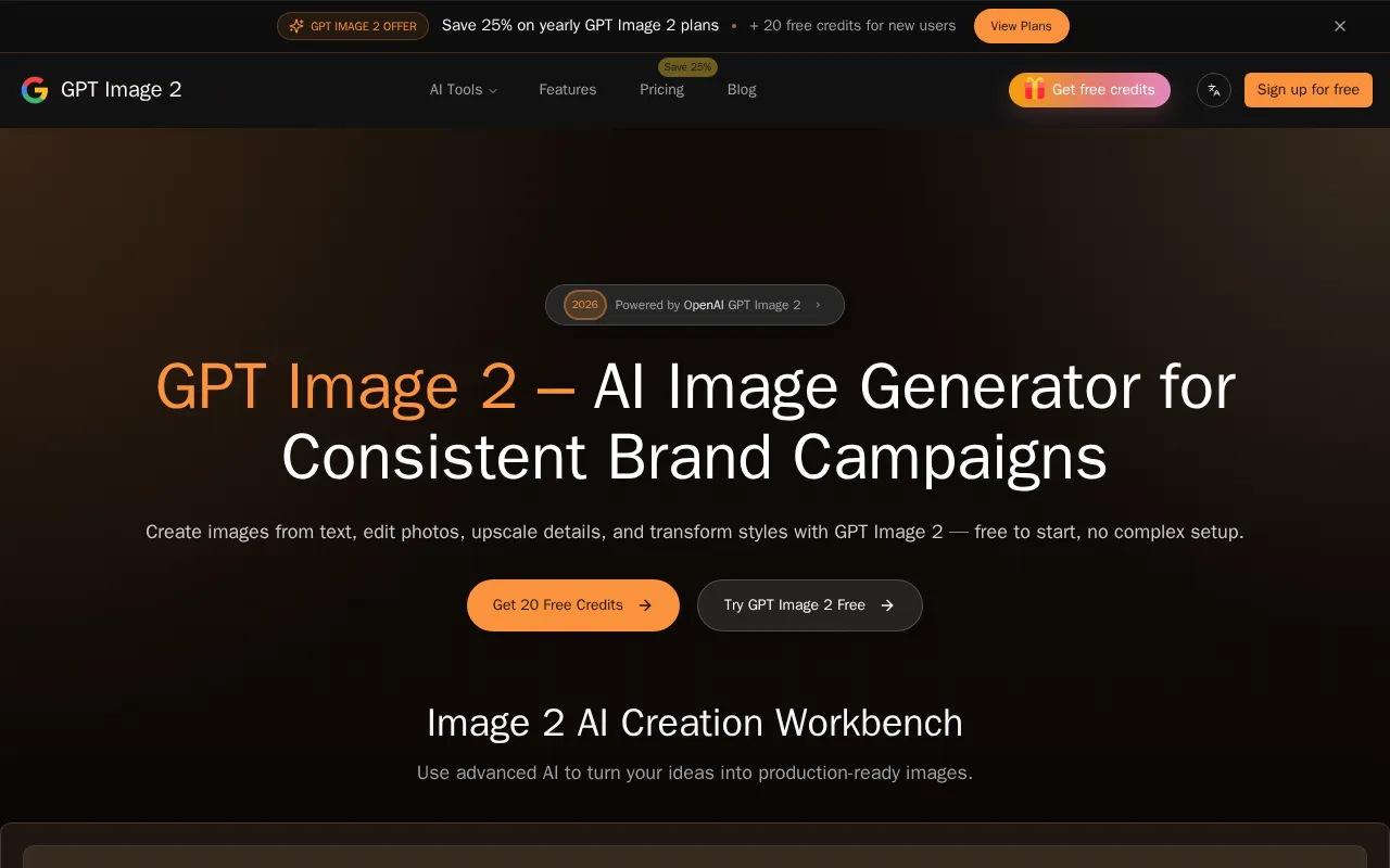 GPT Image 2 Free online ai image editor — preview screenshot