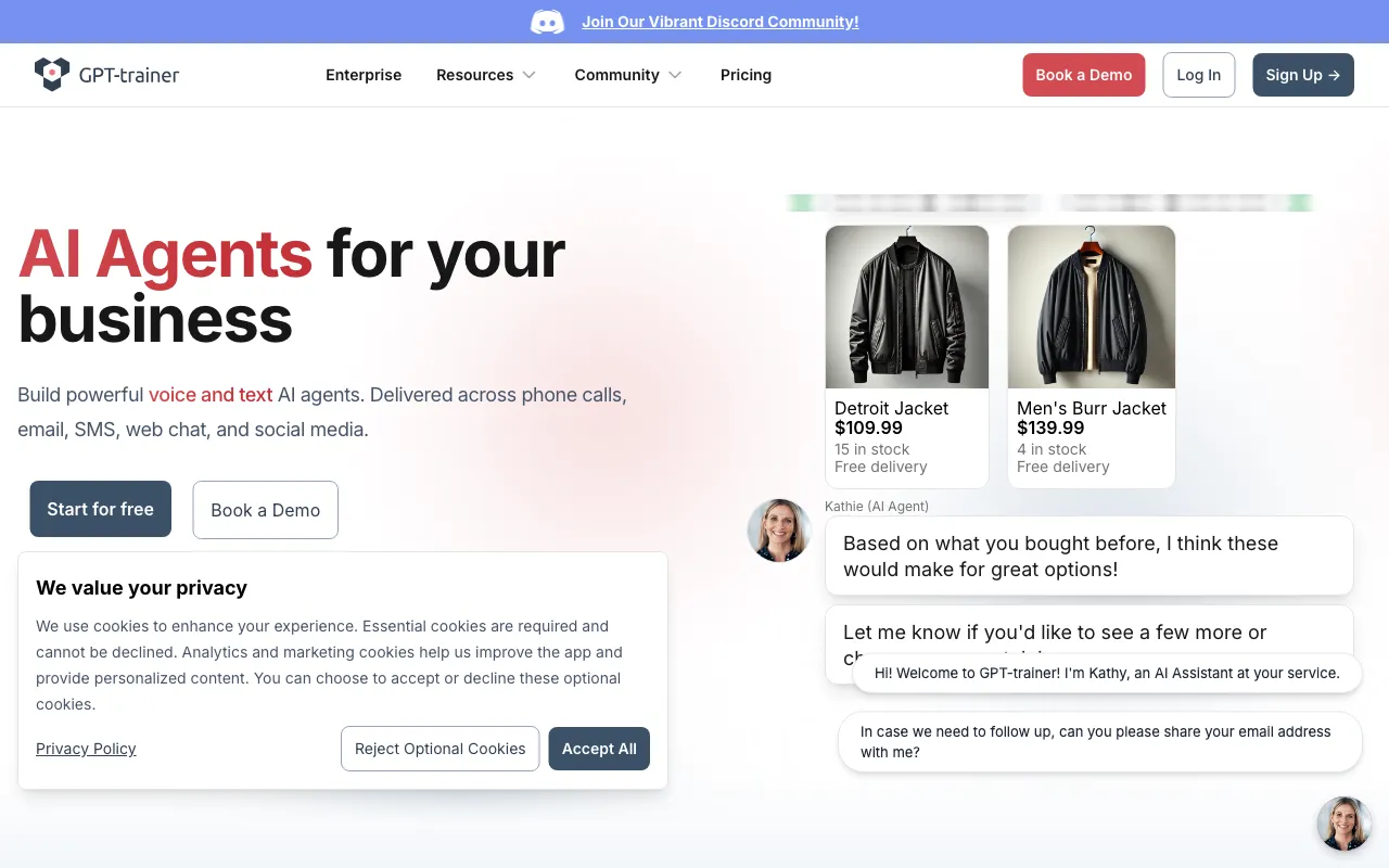 GPT-trainer — preview screenshot