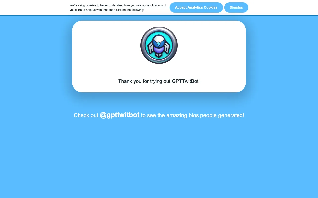 Gpt twit-bot — preview screenshot