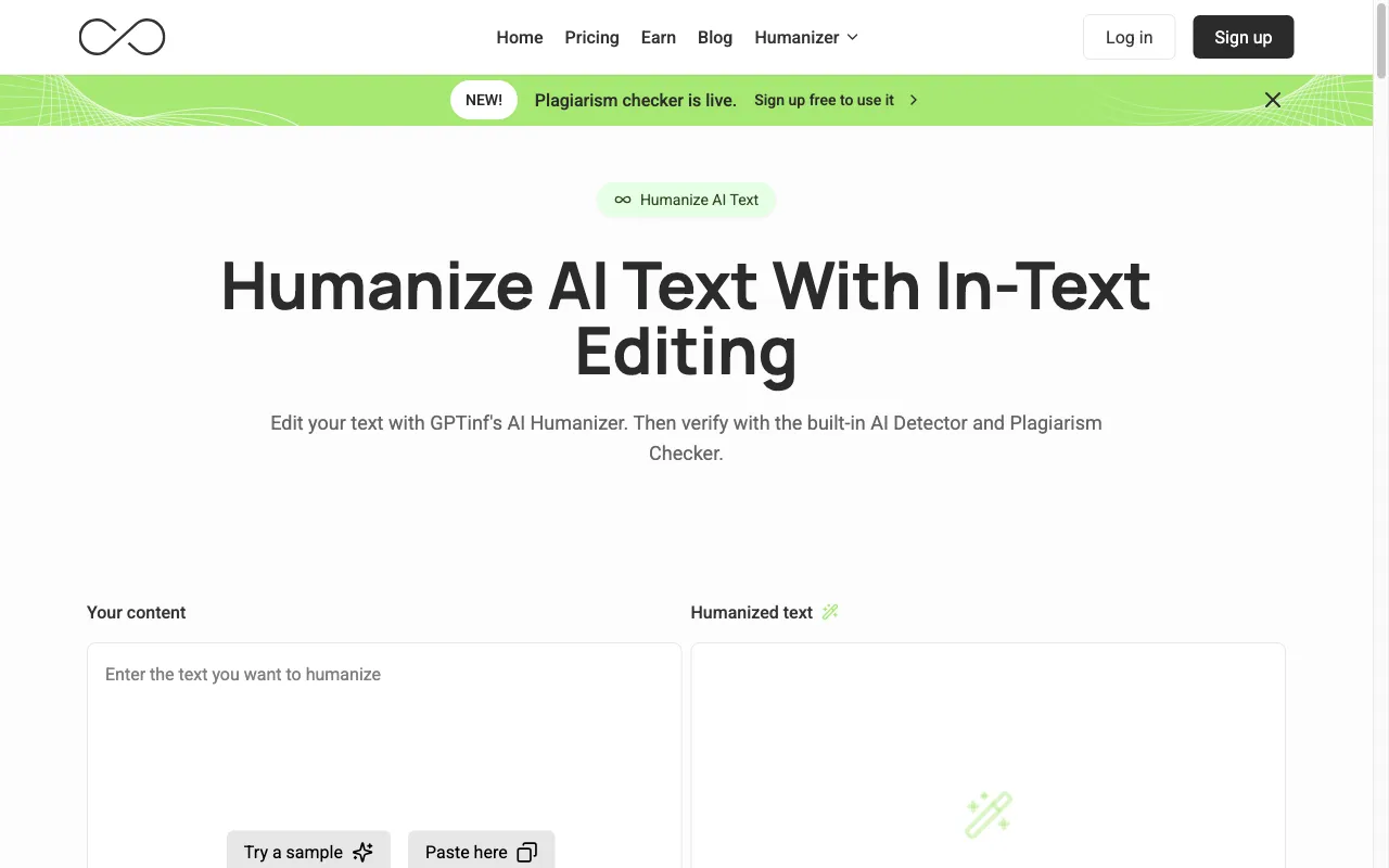 GPTinf — preview screenshot