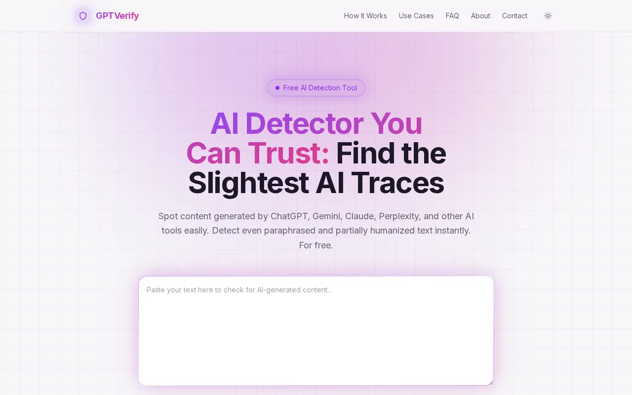 GPTVerify — preview screenshot