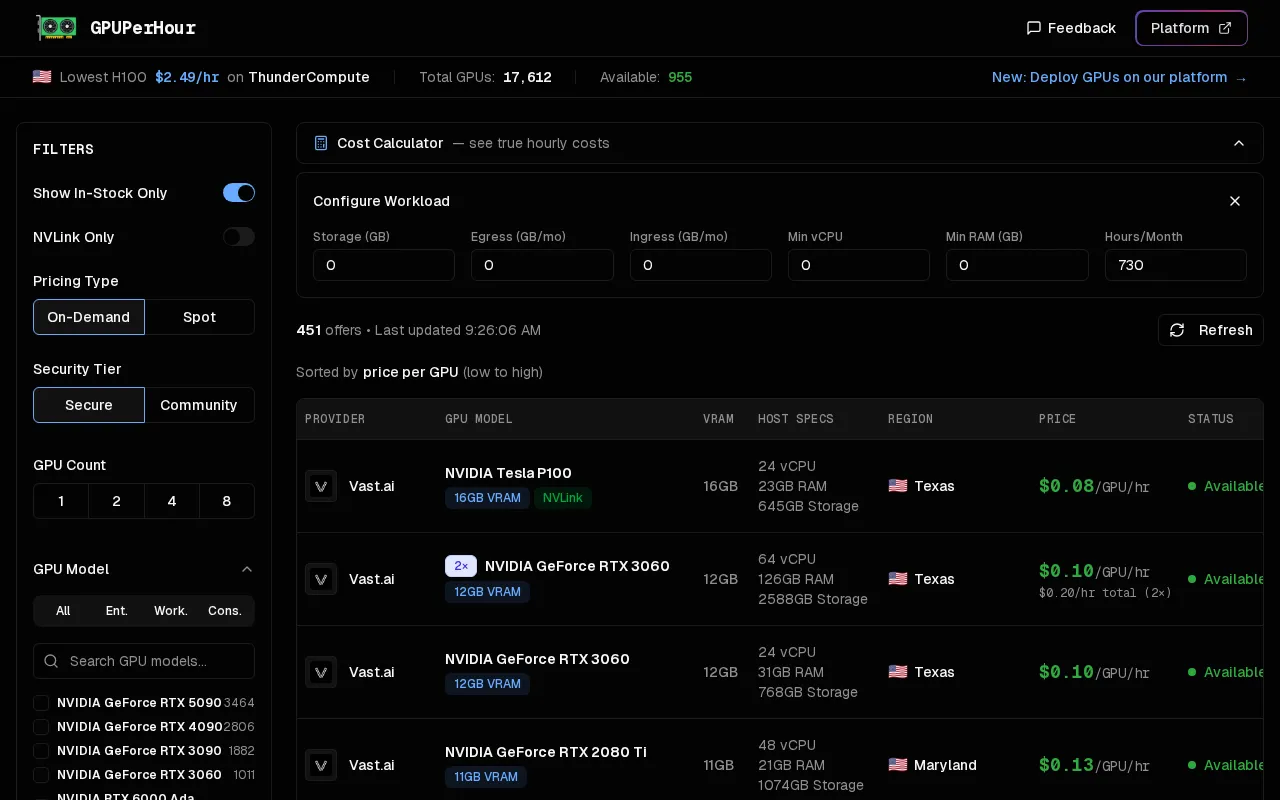 GpuPerHour — preview screenshot