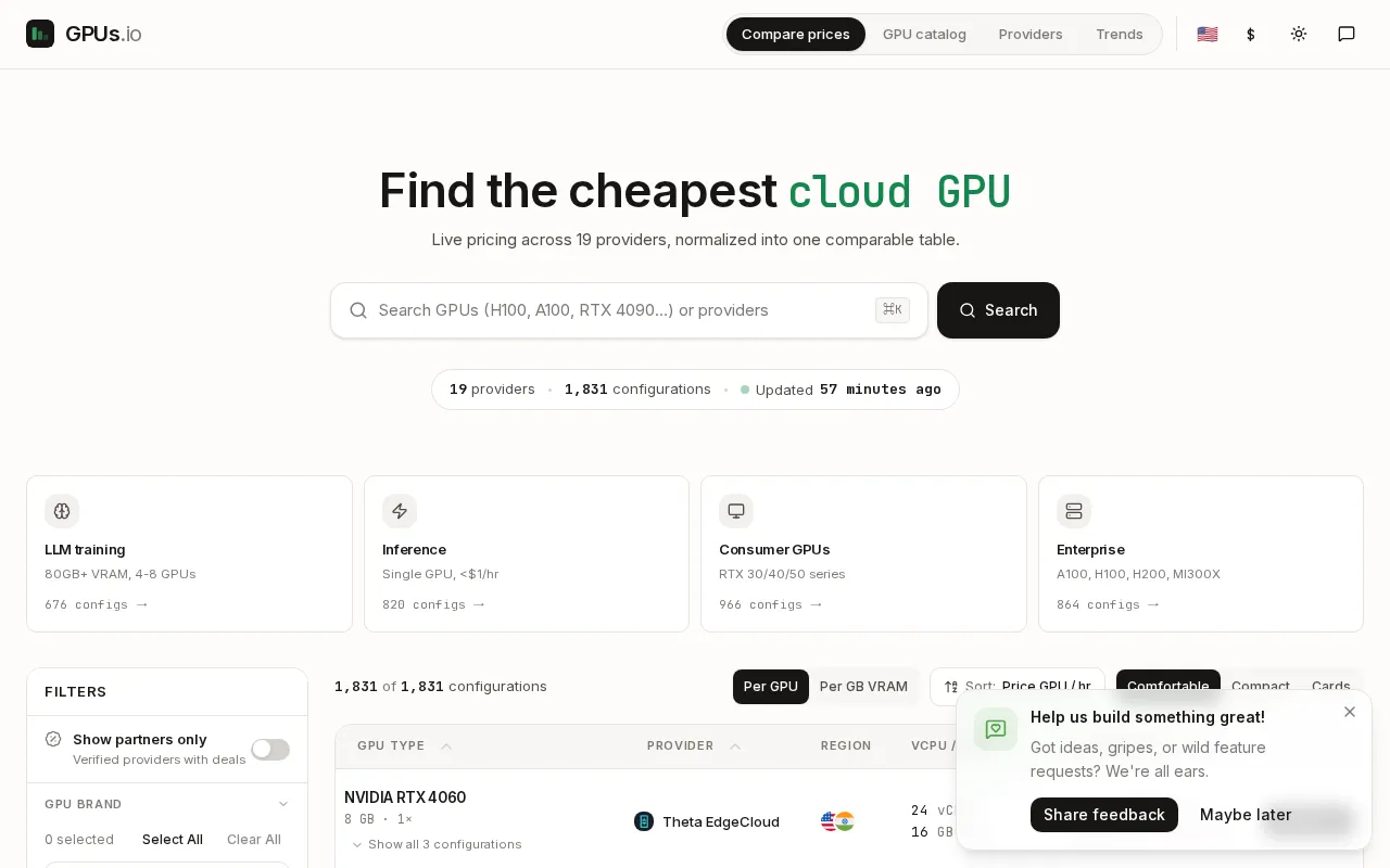Gpus — preview screenshot