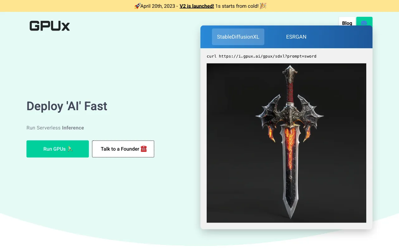 GPUX.AI — preview screenshot