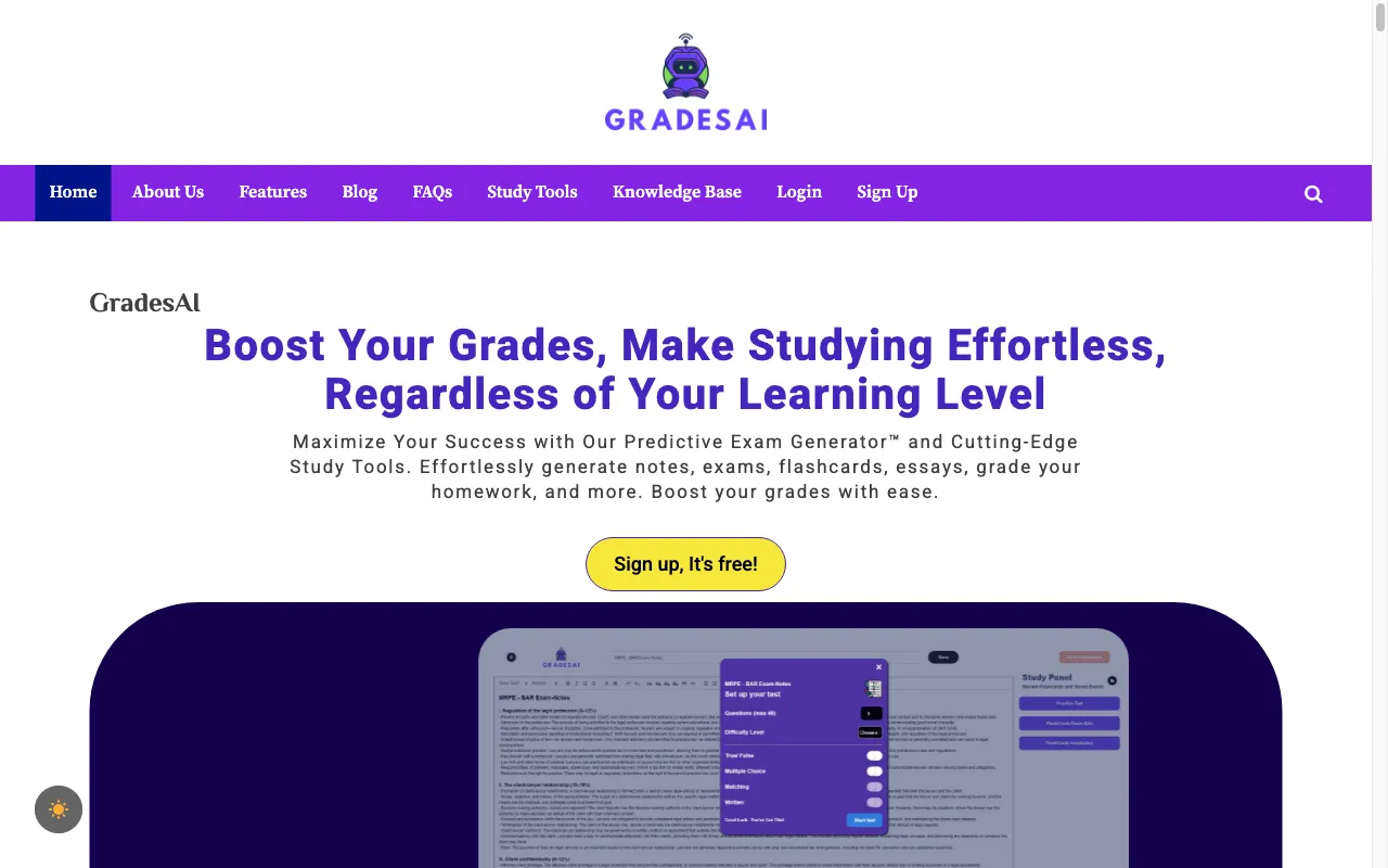GradesAI — preview screenshot