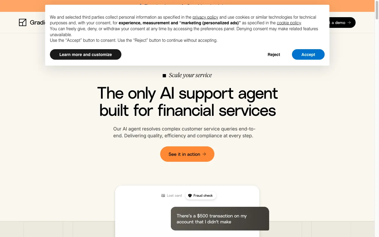 Gradient Labs — preview screenshot