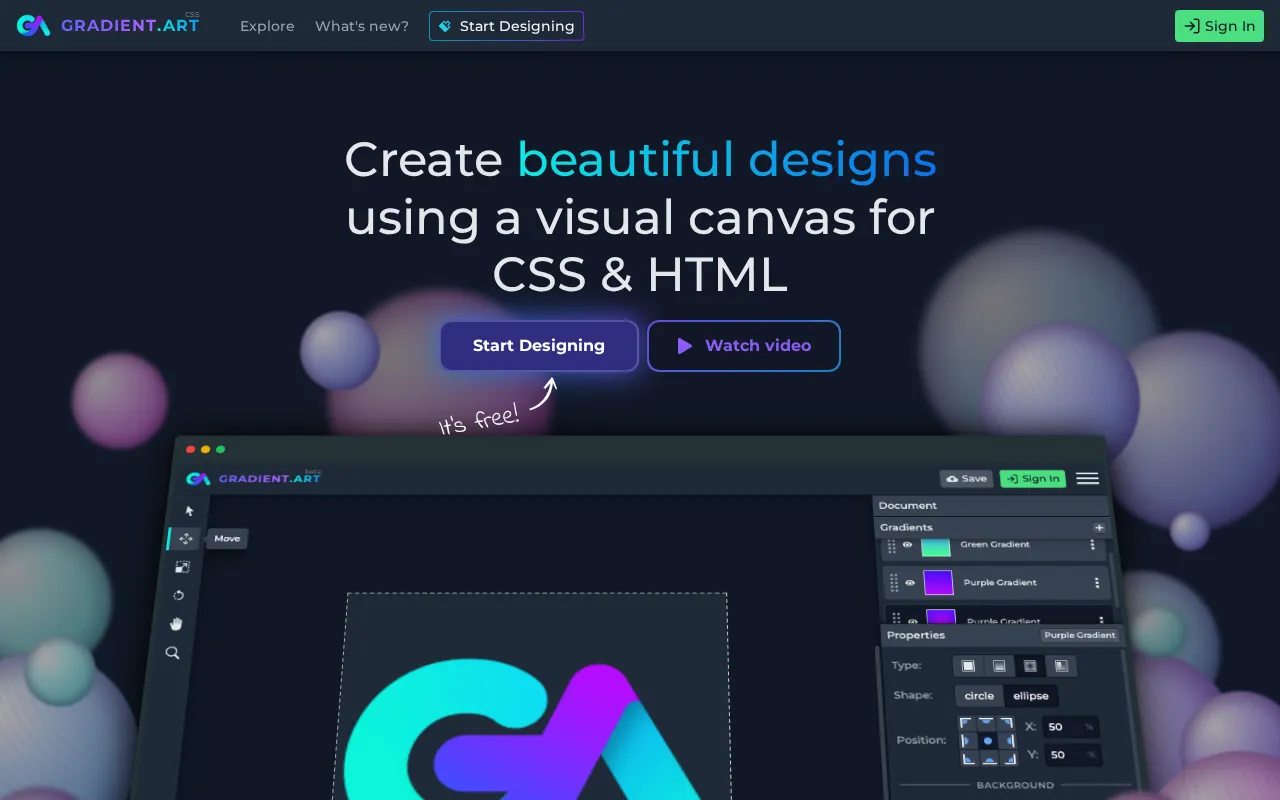 GradientArt — preview screenshot