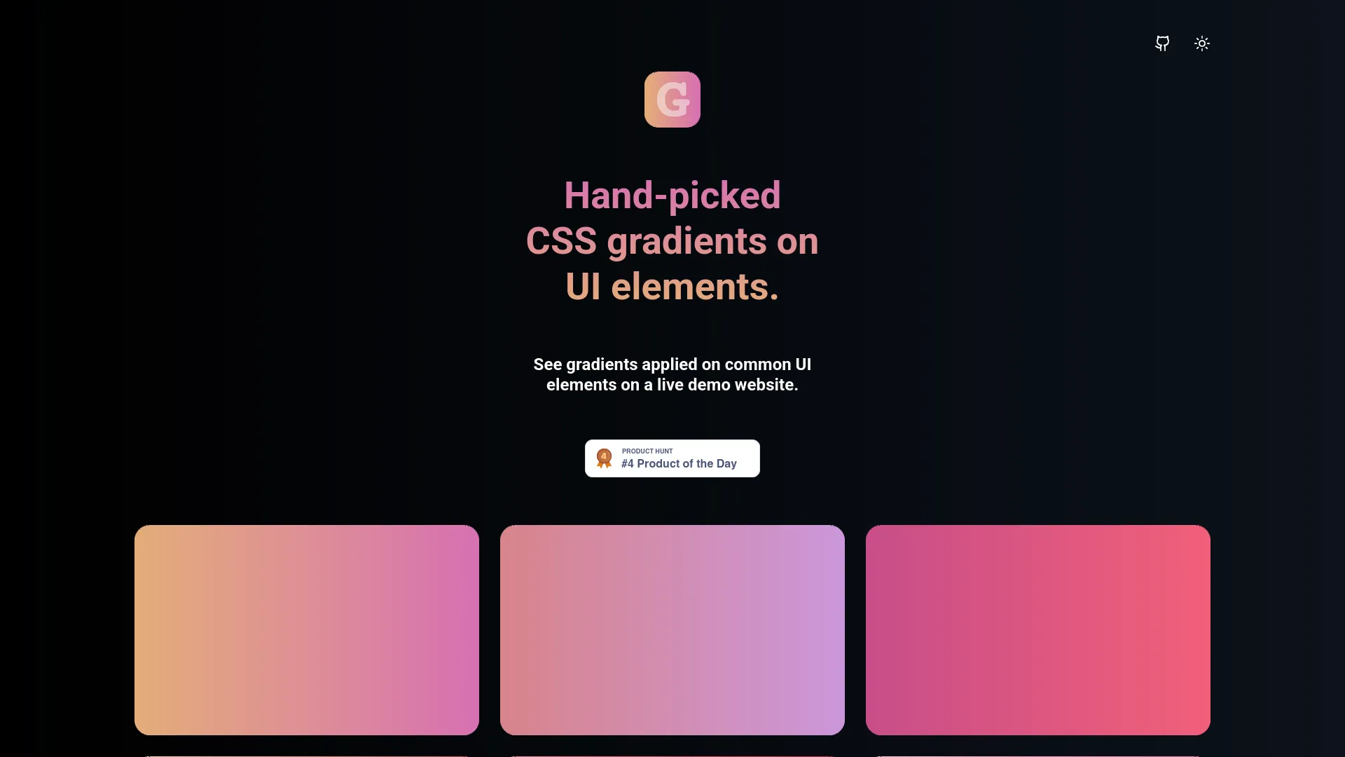 Gradientos — preview screenshot