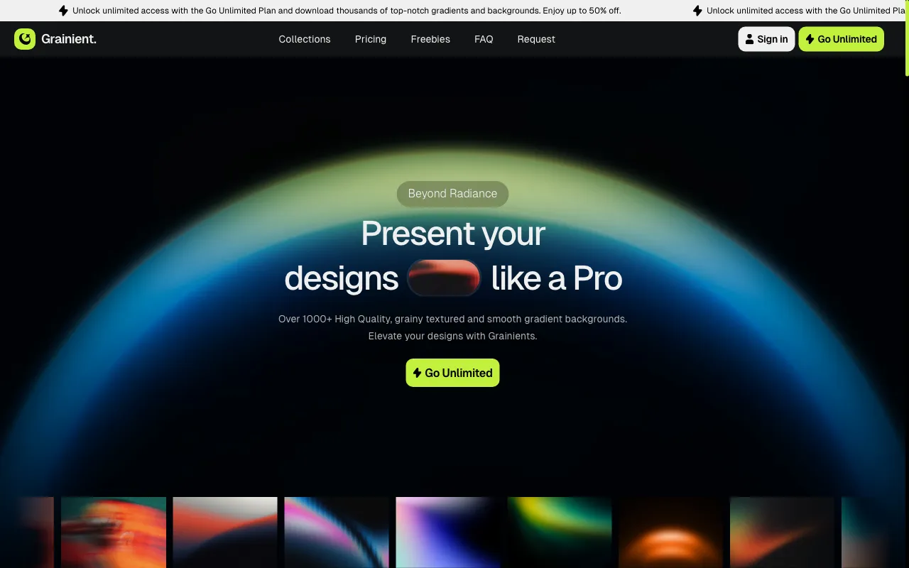 Grainient — preview screenshot