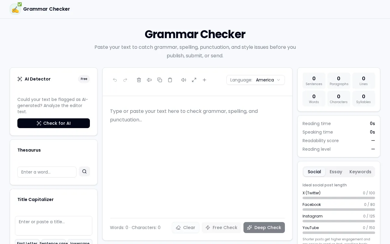 Grammar Checker — preview screenshot