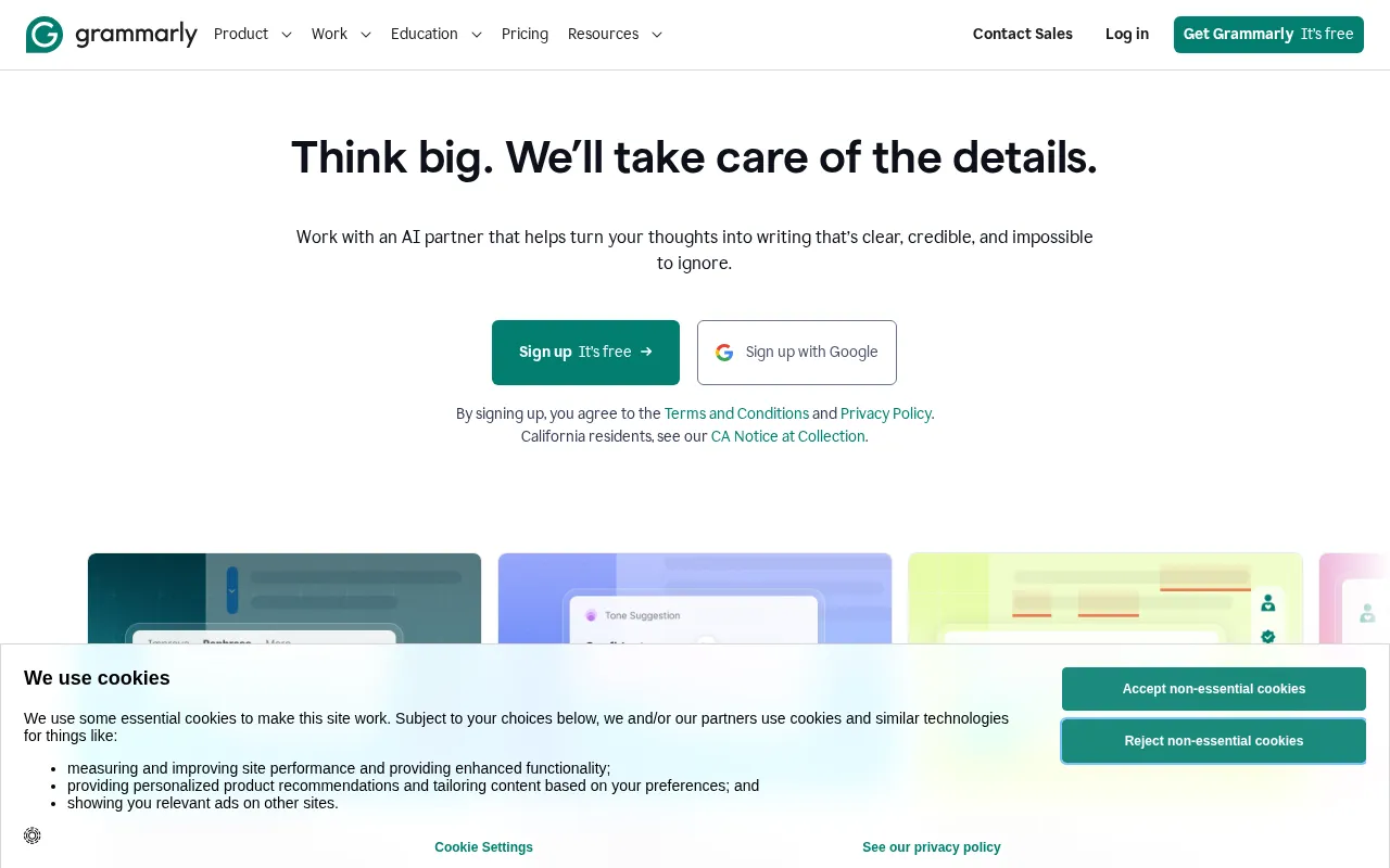 Grammarly — preview screenshot