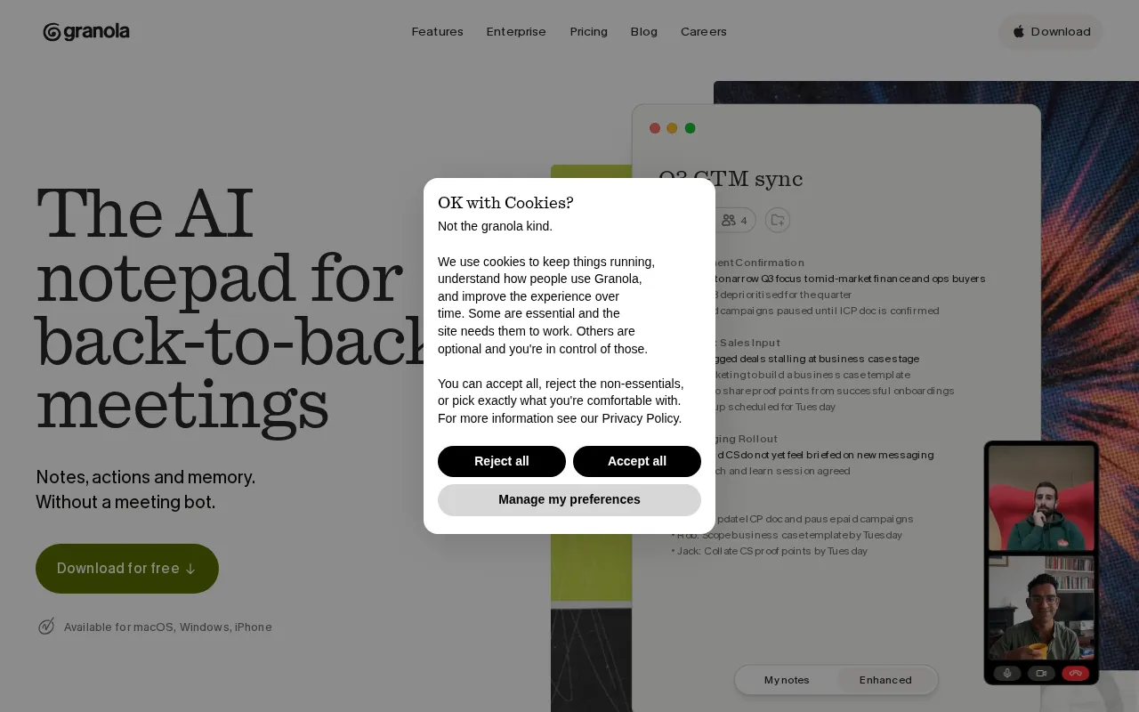 Granola — preview screenshot