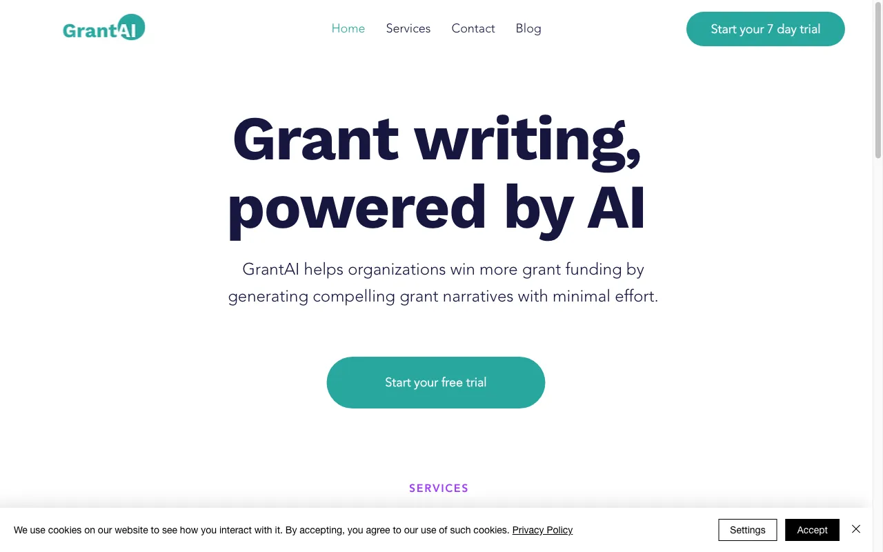 GrantAI — preview screenshot