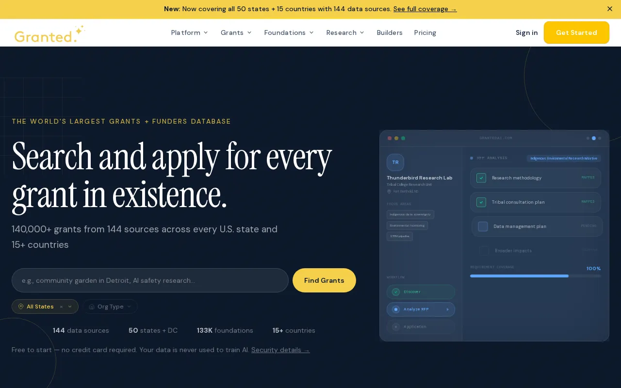 Grantedai — preview screenshot