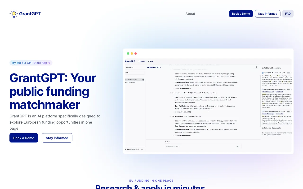 GrantGPT — preview screenshot
