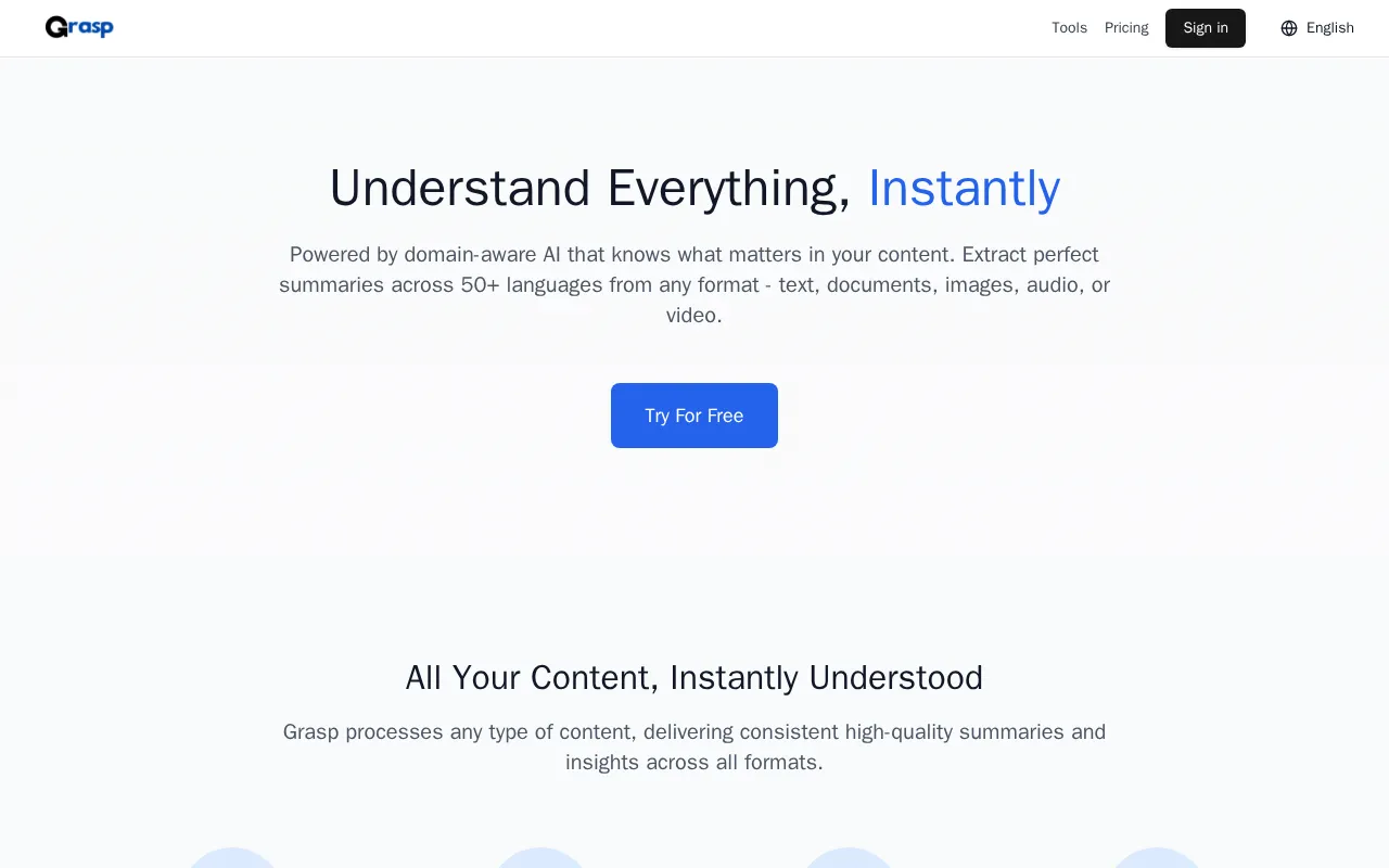 grasp.info — preview screenshot