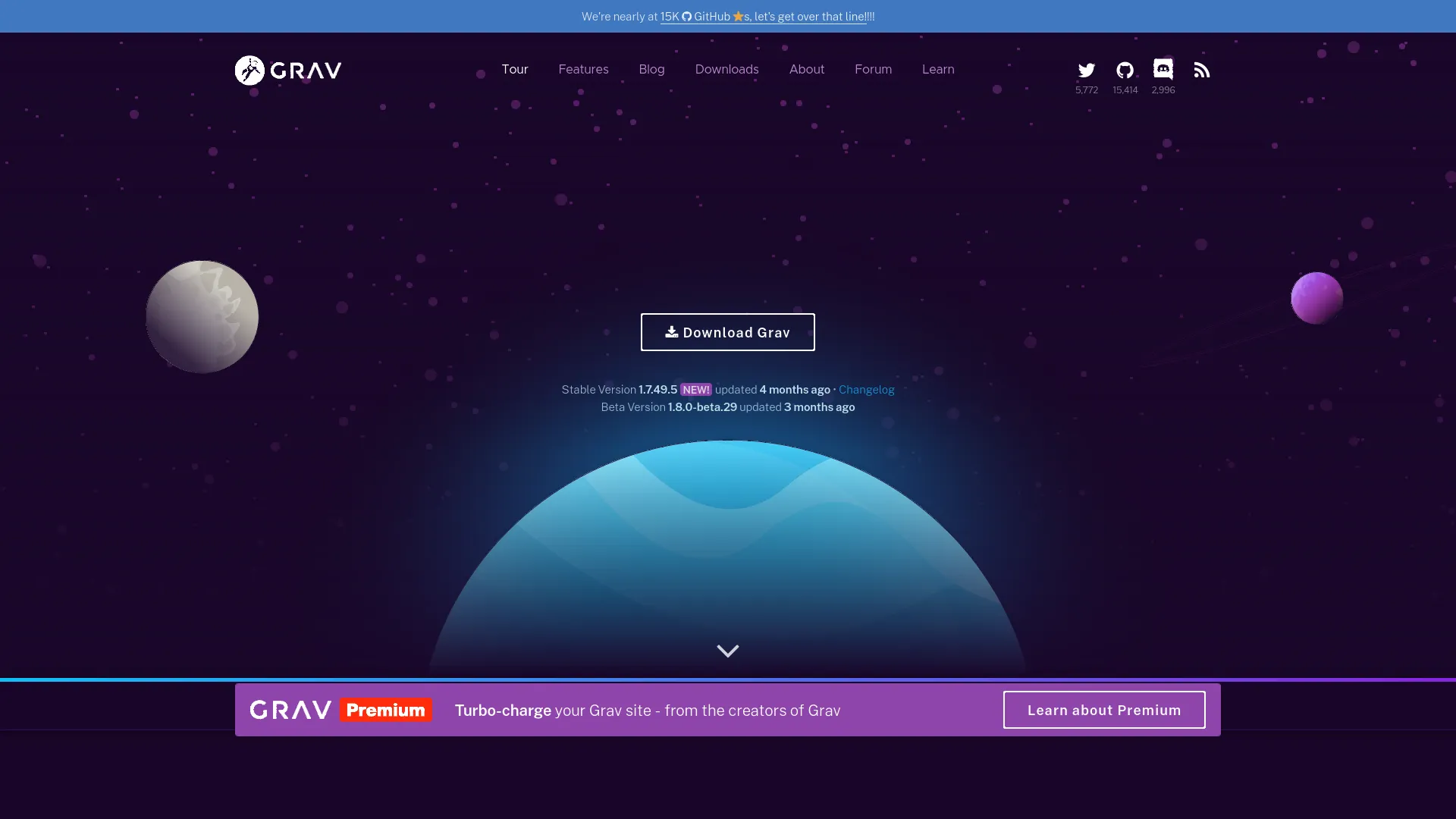Grav — preview screenshot