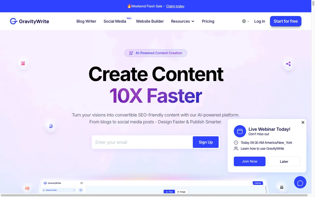 GravityWrite — preview screenshot