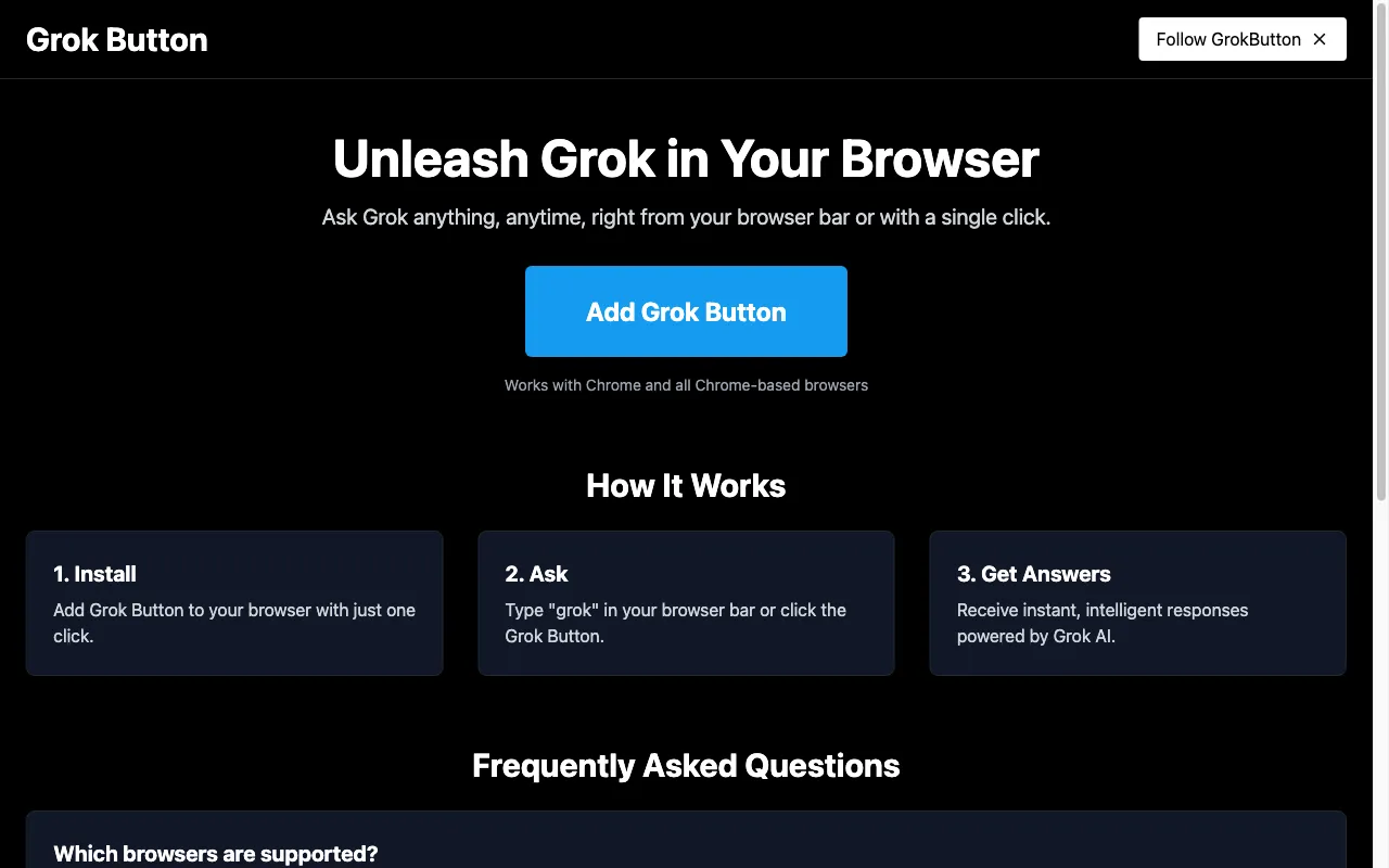 Grok Button — preview screenshot