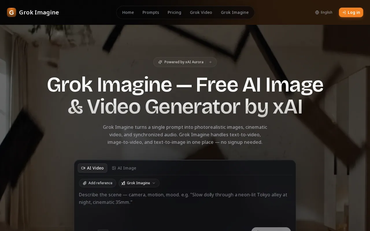 Grok Imagine — preview screenshot