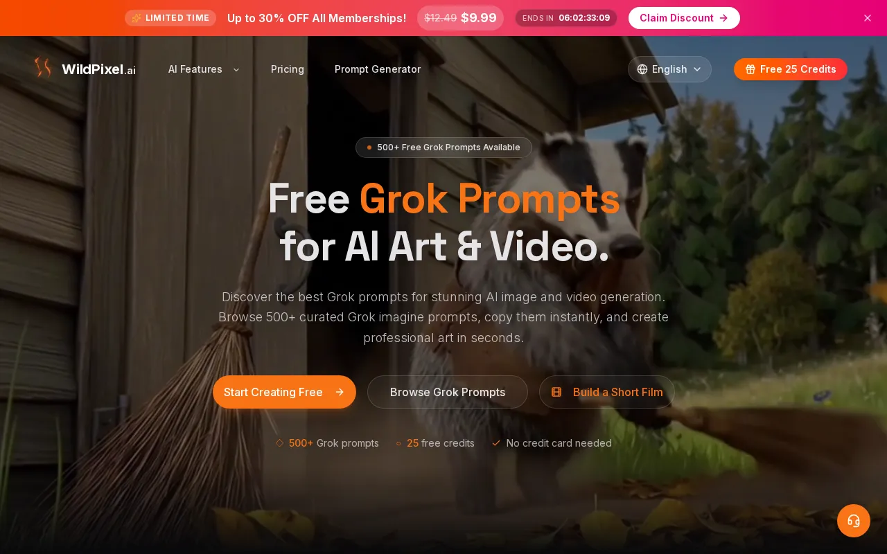 Grok Prompts — preview screenshot
