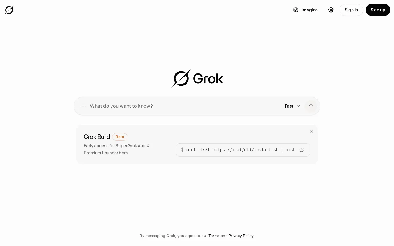 Grok — preview screenshot
