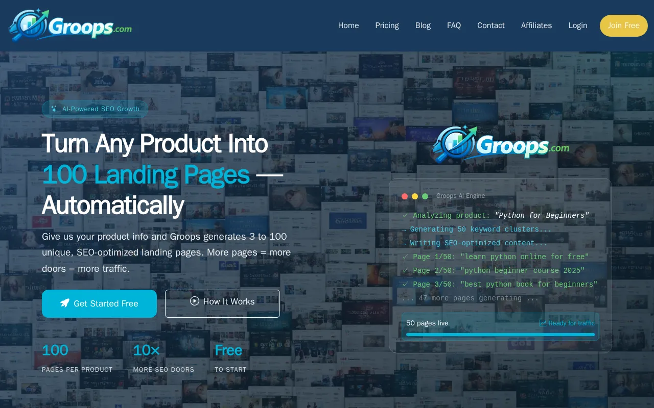 Groops.com — preview screenshot