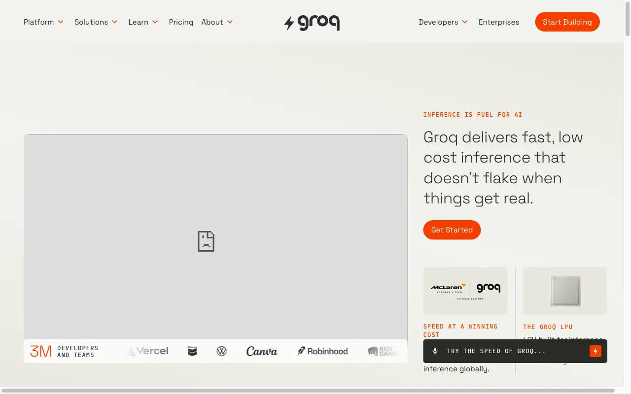 Groq — preview screenshot